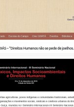 CARTA DE GOIÁS – “Direitos Humanos não se pede de joelhos. exige-se de pé”
